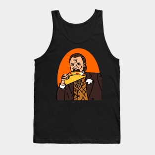 Laughing Leo is Eating a Taco Memes Tank Top